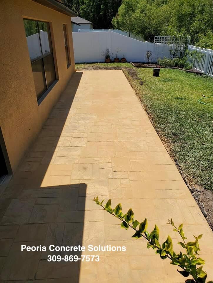 Peoria concrete patio